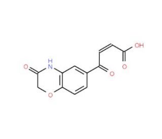 4-Oxo-4-(3-oxo-3,4-dihydro-2H-1,4-benzoxazin-6-yl)-2-butenoic acid (CAS 26518-87-6) - chemical structure image