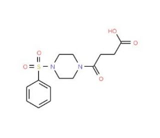 4-oxo-4-[4-(phenylsulfonyl)piperazin-1-yl]butanoic acid - chemical structure image