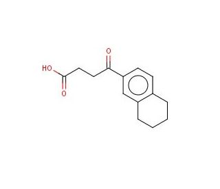 4-oxo-4-(5,6,7,8-tetrahydronaphthalen-2-yl)butanoic acid (CAS 785-17-1) - chemical structure image