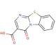 4-Oxo-4H-9-thia-1,4a-diaza-fluorene-3-carboxylic acid (CAS 21786-97-0) - chemical structure image