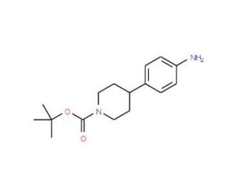 4-p-Aminophenyl-1-Boc-piperidine (CAS 170011-57-1) - chemical structure image