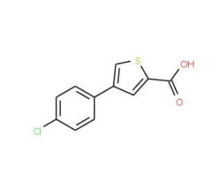 4-(p-Chlorophenyl)-thiophene-2-carboxylic acid (CAS 386715-46-4) - chemical structure image