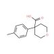 4-p-Tolyl-tetrahydro-pyran-4-carboxylic acid (CAS 889940-11-8) - chemical structure image