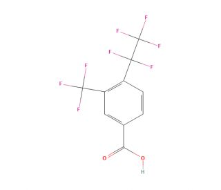 4-(Pentafluoroethyl)-3-(trifluoromethyl)benzoic acid (CAS 1208080-71-0) - chemical structure image