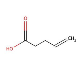4-Pentenoic acid (CAS 591-80-0) - chemical structure image