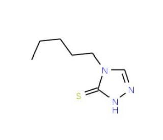 4-pentyl-4H-1,2,4-triazole-3-thiol (CAS 27106-02-1) - chemical structure image