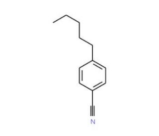 4-Pentylbenzonitrile (CAS 10270-29-8) - chemical structure image