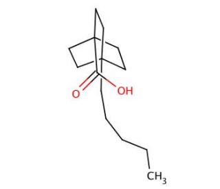 4-Pentylbicyclo[2.2.2]octane-1-carboxylic acid (CAS 73152-70-2) - chemical structure image