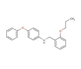 4-Phenoxy-N-(2-propoxybenzyl)aniline - chemical structure image