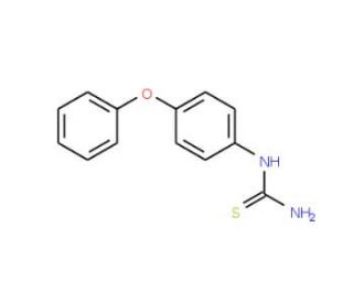 4-Phenoxyphenylthiourea (CAS 76839-21-9) - chemical structure image