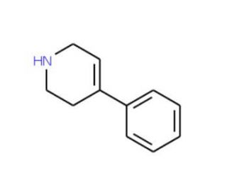 4-Phenyl-1,2,3,6-tetrahydro-pyridine (CAS 10338-69-9) - chemical structure image