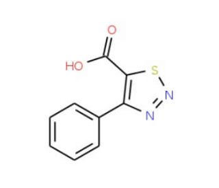 4-Phenyl-1,2,3-thiadiazol-5-carboxylic acid (CAS 78875-63-5) - chemical structure image