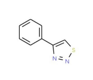 4-Phenyl-1,2,3-thiadiazole (CAS 25445-77-6) - chemical structure image