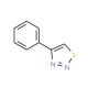 4-Phenyl-1,2,3-thiadiazole (CAS 25445-77-6) - chemical structure image