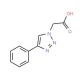 (4-Phenyl-[1,2,3]triazol-1-yl)-acetic acid - chemical structure image