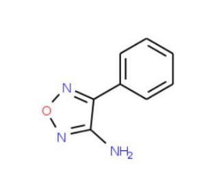 4-phenyl-1,2,5-oxadiazol-3-amine (CAS 10349-14-1) - chemical structure image