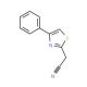 (4-phenyl-1,3-thiazol-2-yl)acetonitrile (CAS 41381-89-9) - chemical structure image