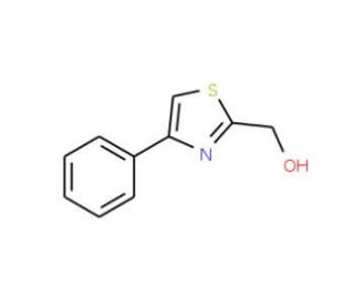 (4-phenyl-1,3-thiazol-2-yl)methanol (CAS 65384-99-8) - chemical structure image