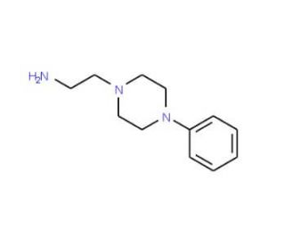 4-Phenyl-1-piperazineethanamine (CAS 21091-61-2) - chemical structure image