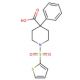 4-phenyl-1-(thien-2-ylsulfonyl)piperidine-4-carboxylic acid - chemical structure image