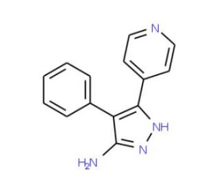 4-Phenyl-3-pyridin-4-yl-1H-pyrazol-5-amine - chemical structure image