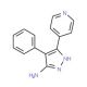4-Phenyl-3-pyridin-4-yl-1H-pyrazol-5-amine - chemical structure image