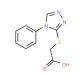 [(4-phenyl-4H-1,2,4-triazol-3-yl)thio]acetic acid (CAS 3682-28-8) - chemical structure image