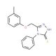 4-Phenyl-5-m-tolyloxymethyl-4H-[1,2,4]triazole-3-thiol - chemical structure image