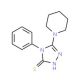 4-phenyl-5-piperidin-1-yl-4H-1,2,4-triazole-3-thiol (CAS 92110-77-5) - chemical structure image