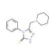 4-phenyl-5-(piperidin-1-ylmethyl)-4H-1,2,4-triazole-3-thiol (CAS 65924-80-3) - chemical structure image