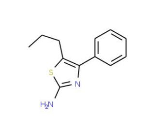 4-Phenyl-5-propyl-thiazol-2-ylamine - chemical structure image
