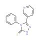 4-Phenyl-5-pyridin-3-yl-4H-[1,2,4]triazole-3-thiol (CAS 57600-03-0) - chemical structure image