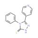 4-Phenyl-5-pyridin-4-yl-4H-[1,2,4]triazole-3-thiol (CAS 16629-40-6) - chemical structure image