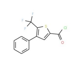 4-Phenyl-5-(trifluoromethyl)thiophene-2-carbonyl chloride (CAS 208108-75-2) - chemical structure image