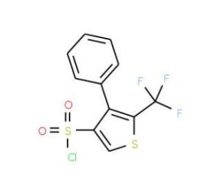 4-Phenyl-5-(trifluoromethyl)thiophene-3-sulphonyl chloride (CAS 680215-52-5) - chemical structure image
