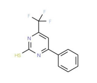 4-Phenyl-6-trifluoromethyl-pyrimidine-2-thiol - chemical structure image