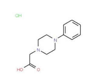 (4-Phenyl-piperazin-1-yl)-acetic acid hydrochloride - chemical structure image