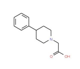 (4-Phenyl-piperidin-1-yl)-acetic acid (CAS 799266-57-2) - chemical structure image
