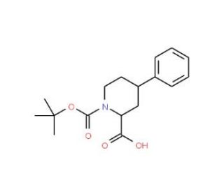 4-Phenyl-piperidine-1,2-dicarboxylic acid 1-tert-butyl ester (CAS 261777-31-5) - chemical structure image