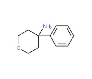 4-Phenyl-tetrahydro-pyran-4-ylamine (CAS 14006-31-6) - chemical structure image
