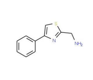 (4-Phenyl-thiazol-2-yl)methylamine (CAS 90916-45-3) - chemical structure image