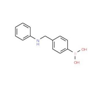 4-((Phenylamino)methyl)phenylboronic acid (CAS 690957-44-9) - chemical structure image