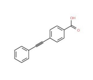 4-Phenylethynylbenzoic acid (CAS 25739-23-5) - chemical structure image