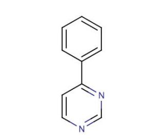 4-Phenylpyrimidine (CAS 3438-48-0) - chemical structure image