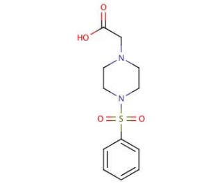 [4-(phenylsulfonyl)piperazin-1-yl]acetic acid - chemical structure image