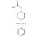 [4-(phenylsulfonyl)piperazin-1-yl]acetic acid - chemical structure image