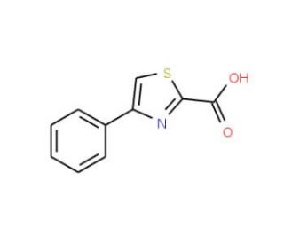 4-Phenylthiazole-2-carboxylic acid (CAS 59020-44-9) - chemical structure image