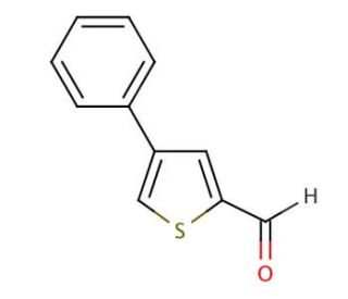 4-Phenylthiophene-2-carboxaldehyde (CAS 26170-87-6) - chemical structure image