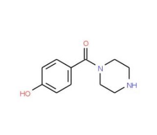 4-(piperazin-1-ylcarbonyl)phenol (CAS 563538-33-0) - chemical structure image