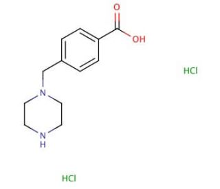 4-(piperazin-1-ylmethyl)benzoic acid dihydrochloride - chemical structure image